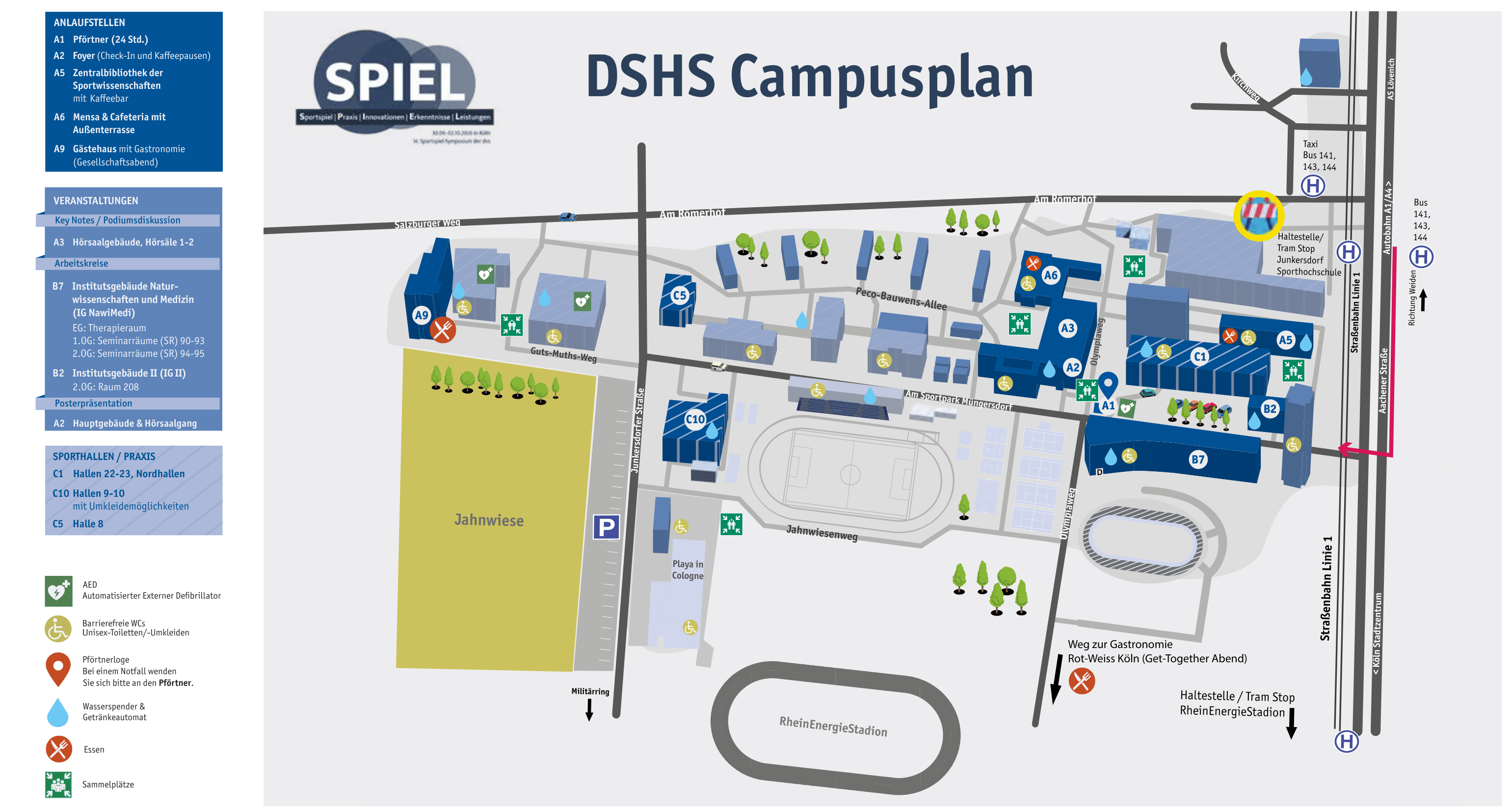 Sporthochschule Campusplan